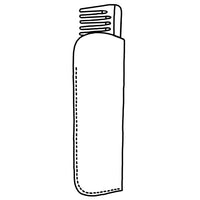 Cases for wooden combs made from vegetable-tanned leather