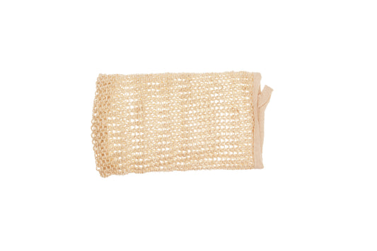 Massagehandschuh, Sisal, gestrickt, 22cm