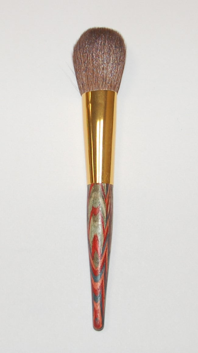 Rougepinsel, schmal, Goldzwinge, bunt, Ziegenhaar, 17cm
