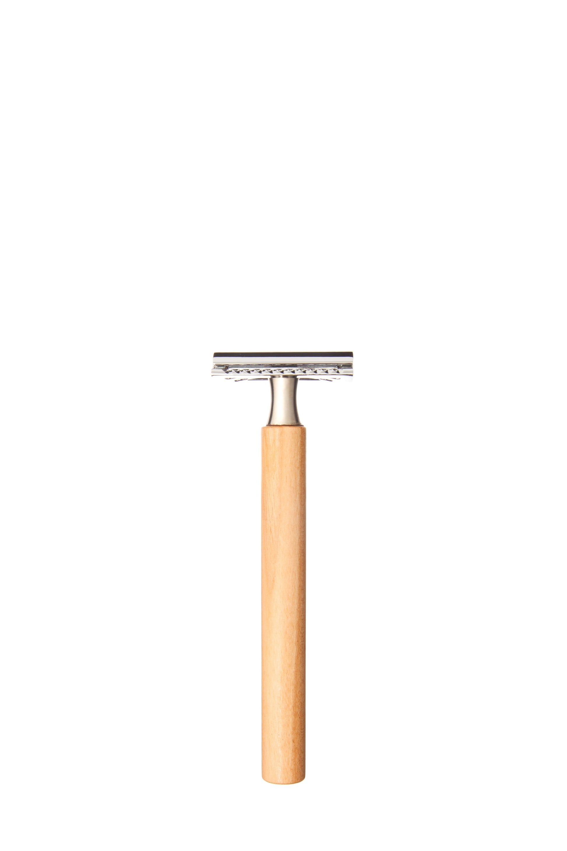 Rasierapparat, zylindrisch, natur (Kirsche, Buche, Nussbaum), klassisch, 13,5cm