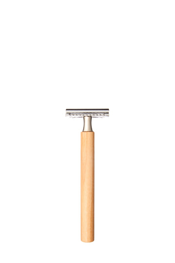 Rasierapparat, zylindrisch, natur (Kirsche, Buche, Nussbaum), klassisch, 13,5cm