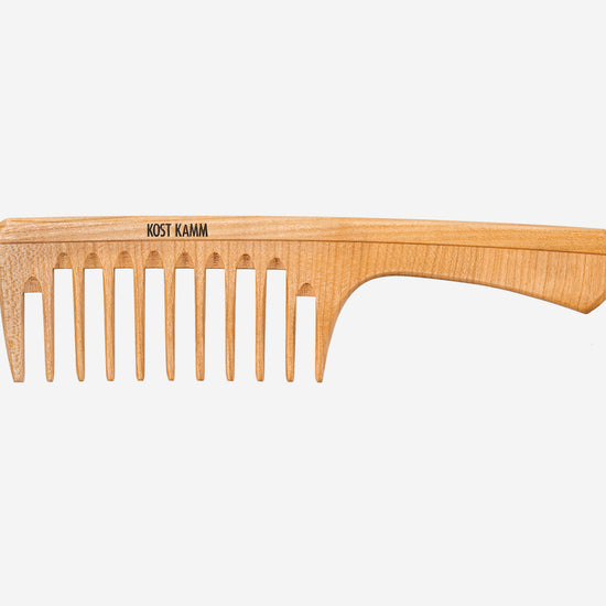 Locken-Griffkamm, Holz, extra breit, 24cm