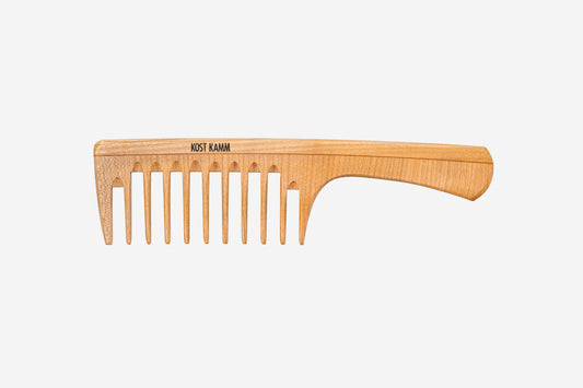 Locken-Griffkamm, Holz, extra breit, 24cm
