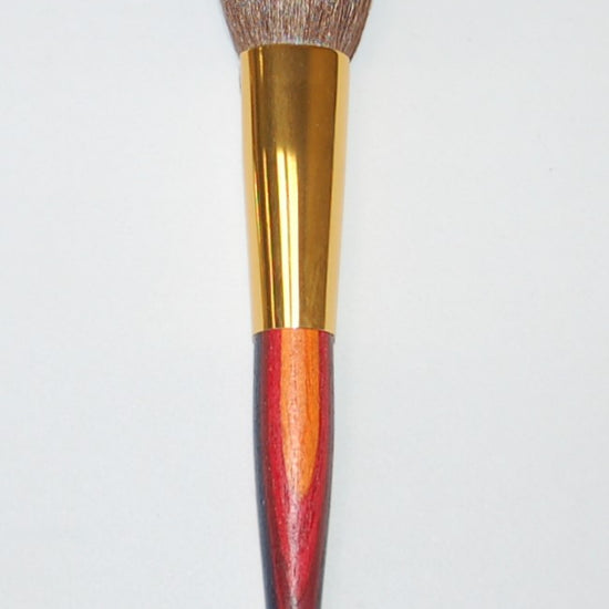 Rougepinsel, schmal, Goldzwinge, bunt, Ziegenhaar, 17cm
