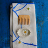 Hair stick, small, various natural woods, approx. 5cm