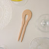 Double skewer, 2-pronged, various natural woods, approx. 14cm