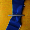 Haarspange, schmal, schwarz-weißes Furnierholz, Design Stripe, Schließe 10cm
