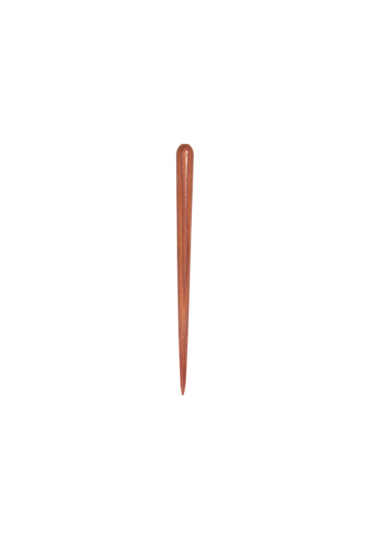 Haarstab, konisch, verschiedene Naturhölzer, ca. 14cm
