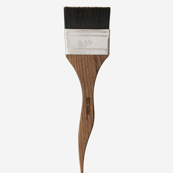 Färbepinsel, Nussbaum geölt, vegane Kunstborste, Breite 60mm, 23cm