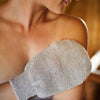 Massagehandschuh, Leinen gestrickt, GOTS zertifiziert, 22cm