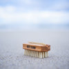 Hand brush, mini, angled nail bristles, olive wood, domestic pig bristles, 6cm