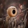 Pop-up wooden pin brush, round, beech, rounded wooden pins, removable rubber cushion, d=7cm
