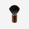 Shaving brush, cylindrical, natural (cherry, beech, walnut), vegan synthetic hair, 10cm