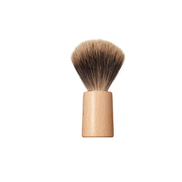 Shaving brush, conical, natural (cherry, beech), badger hair, 10cm