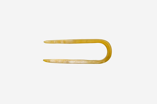 Haarnadel, 2-zinkig, Horn, 11cm