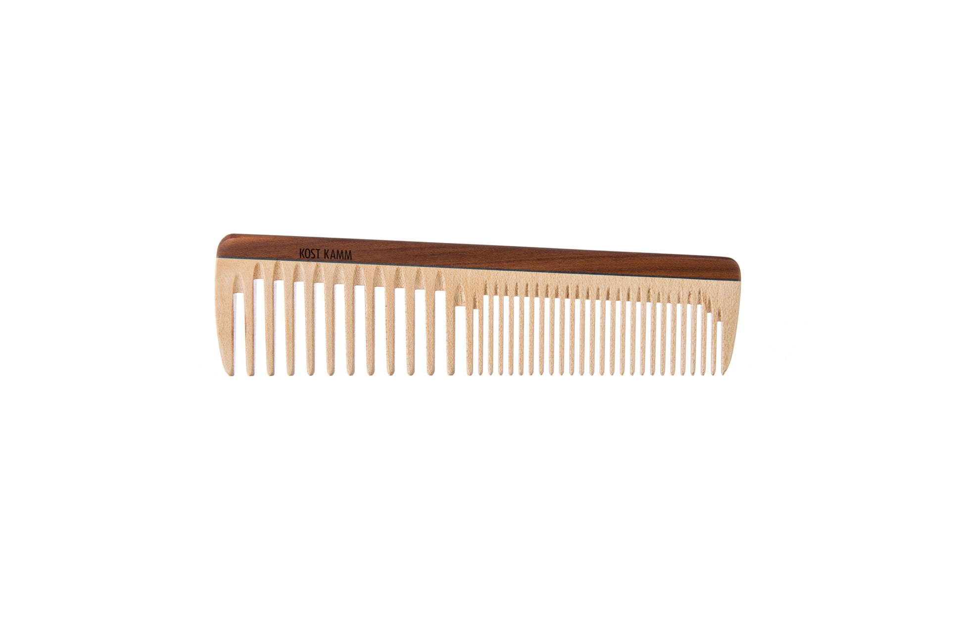 Frisierkamm, Holz, breit-mittel, 19cm