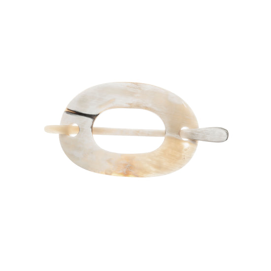 Haarspange mit Stab, Horn, 13cm