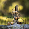 Zopfgummi, 2 Kugeln 20mm,verschiedene Naturhölzer