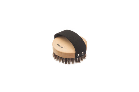 Massagebürste, rund, Buche, Sisalborste mit Rosshaar, d=8cm