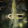 Épingle à cheveux, 2 branches, corne, 11cm