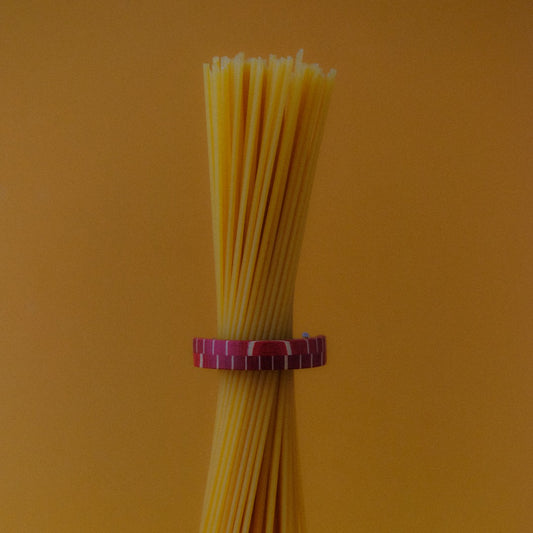Zopfspange, halbrund, bunt eingefärbtes Schichtholz, 5cm