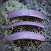Barrette, bois de placage uni avec accent finement contrasté, fermoir 10cm