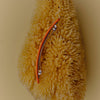 Hair clip, narrow, plain veneered wood with subtly contrasting accent, clasp 10cm