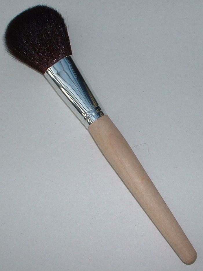 Puderpinsel, schmal, Ahorn, feinstes Ziegenhaar