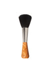Puderpinsel, Standfuß, Olivenholz, Ziegenhaar, Premium-Qualität, 17cm