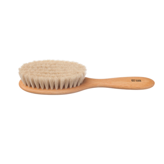 Babybürste, Buche, weiches Ziegenhaar, 18,5cm