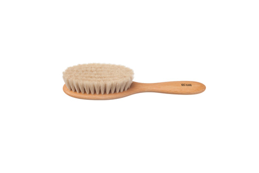 Babybürste, Buche, weiches Ziegenhaar, 18,5cm