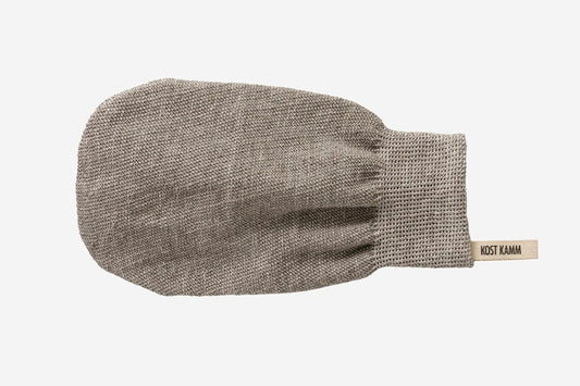 Hamam-Handschuh, Leinen gestrickt, GOTS zertifiziert, 22cm