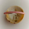 Hair clip, narrow, plain veneered wood with subtly contrasting accent, clasp 10cm