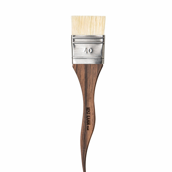 Färbepinsel, Nussbaum, vegane Sisalborste, Breite 40mm, 18cm