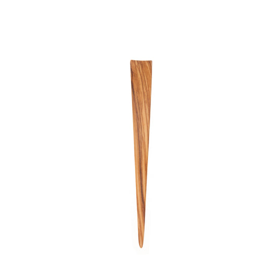 Haarstab, S-förmig, verschiedene Naturhölzer, ca. 14cm