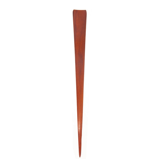 Haarstab, S-förmig, verschiedene Naturhölzer, ca. 19cm
