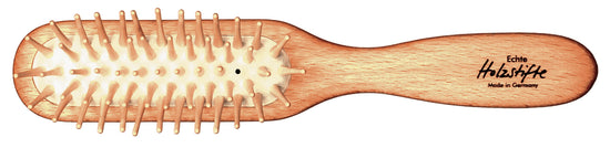 Langhaar-Holzbürste, gerade extra lange Holznoppen, Buche, 5-reihig, 4560A