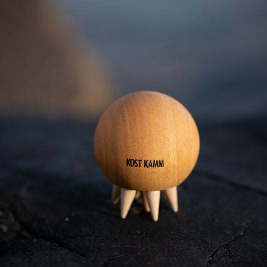 Fascia massage ball, beech, pointed wooden nubs, d=6cm