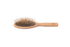 Holzstiftbürste, oval, Buche, gerade Holznoppen, 9-reihig, 21,5cm