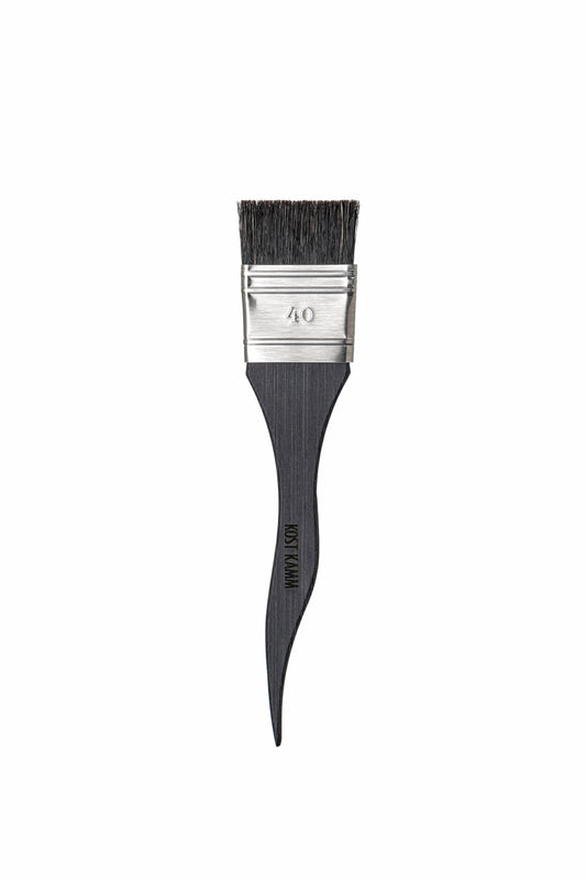 Färbepinsel, Schichtholz, schwarze Wildschweinborste, Breite 40mm, 18cm