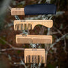 Pocket comb, wood, fine, 14cm