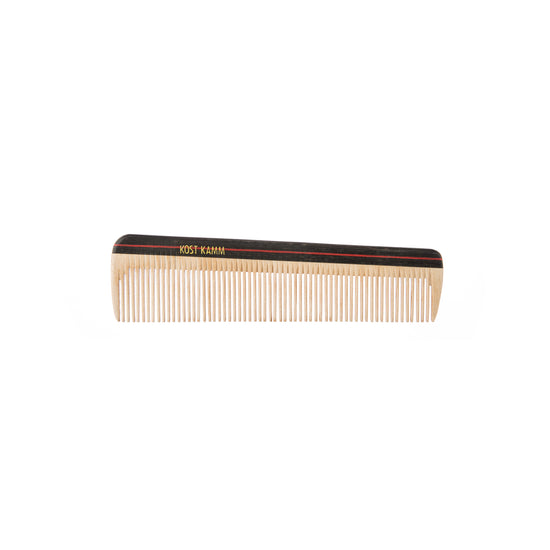 Taschenkamm, Holz, bunt, fein, 14cm