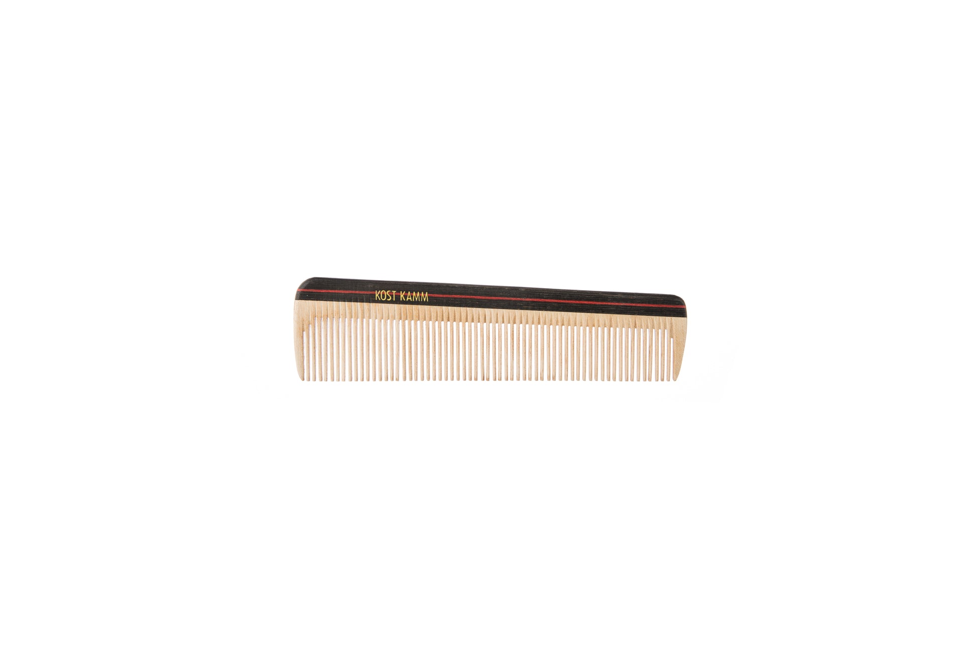Taschenkamm, Holz, bunt, fein, 14cm