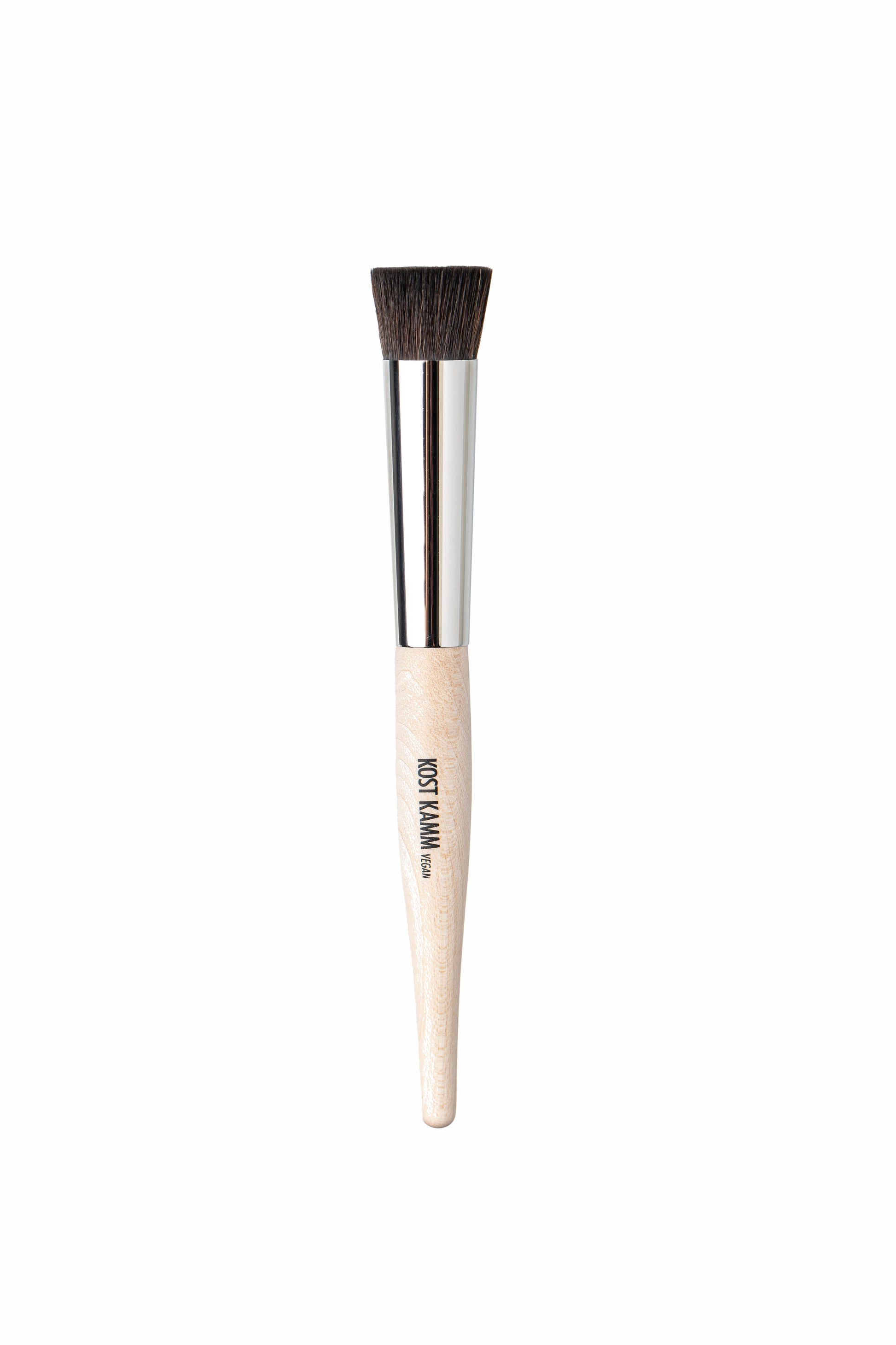 Kabuki Make-up-Pinsel, konischer Griff, Ahorn, veganes Kunsthaar, Haarl. 25mm, gerader Kopf, 17cm