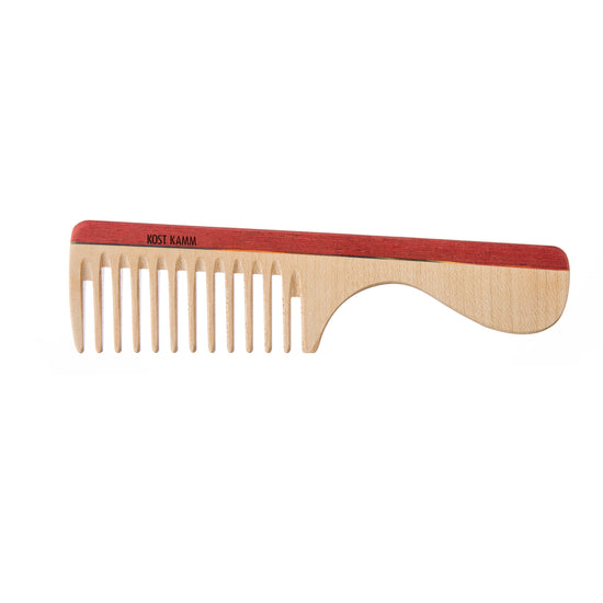 Griffkamm, Holz, bunt, breit 19cm