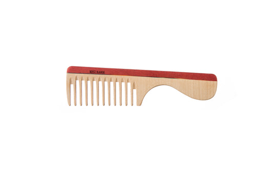 Griffkamm, Holz, bunt, breit 19cm