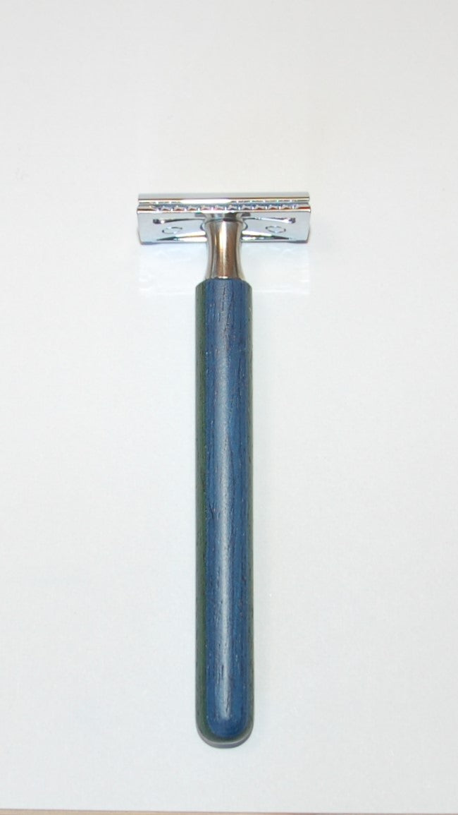 Rasierapparat, abgerundet, buntes Schichtholz, klassisch, 13,5cm