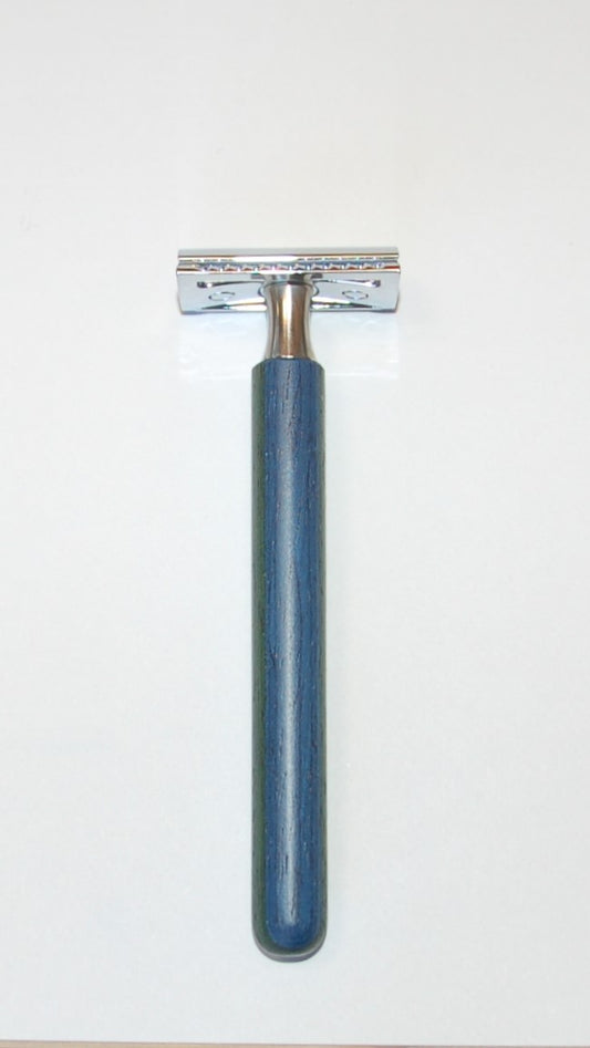 Rasierapparat, abgerundet, buntes Schichtholz, klassisch, 13,5cm