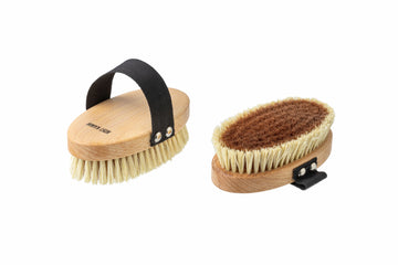 Body Ionic Brush, "Klosterbürste", Buche, Bronzedraht mit veganen Sisalborsten, 14cm