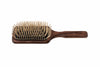 Holzstiftbürste, Paddle-Brush, Nussbaum, gerade Holznoppen, 11-reihig, 25,5cm